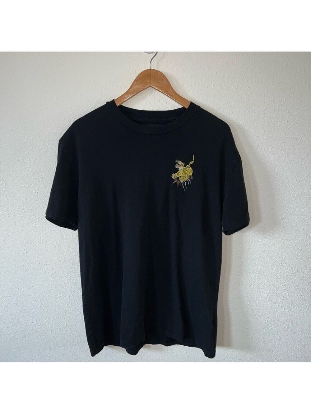 PacSun Black Short Sleeve Tee Shirt With Lion Size Medium
